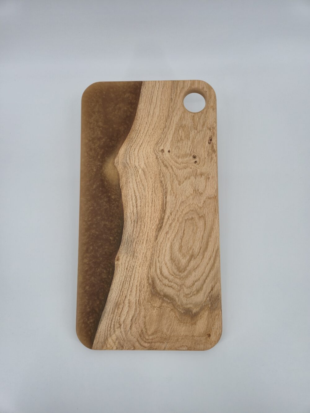 Borrelplank eiken/goud groot