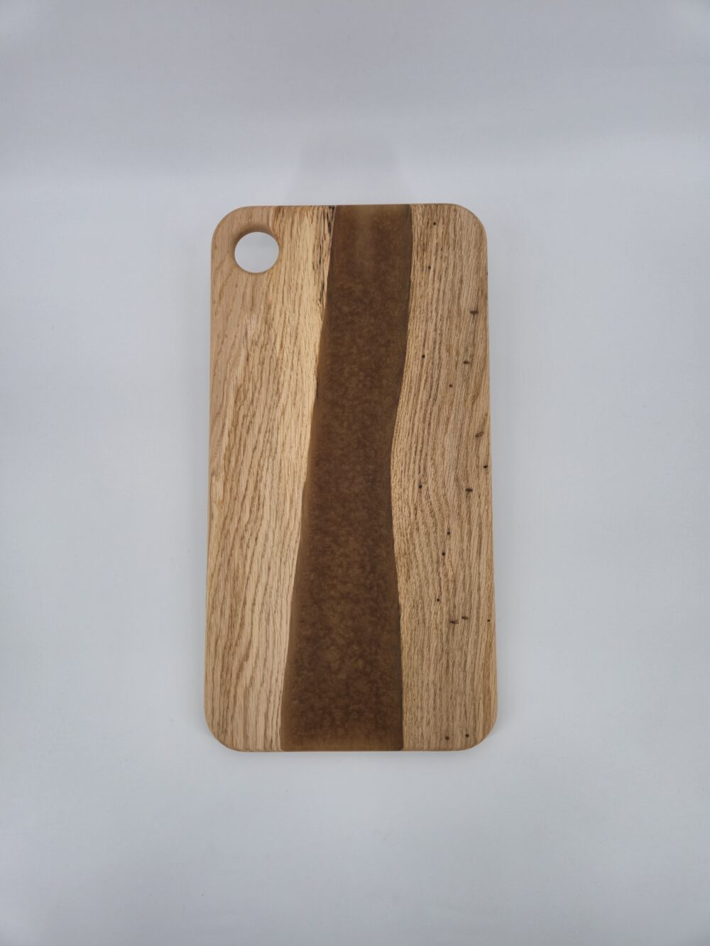 Borrelplank eiken/goud rivier groot