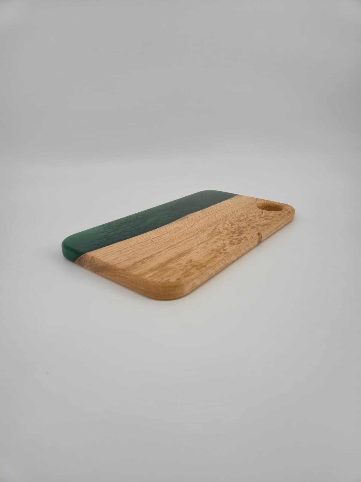 Borrelplank eiken/groen klein